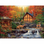 DIY teemantmaal  Loomad metsas  Teemanttikandid Ristpistes Rhinestone Mosaiic Painting 20X30CM