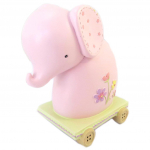 Les Tr&eacute;sors De Lily [P2692] &ndash; Roosa 'Baby Elephant' vaigust hoiup&otilde;rsas &ndash; 13x12x7 cm Heleroosa