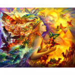 5D teemanttikandid maastik Teemantmaal Ristpistes Teemantmosaiik Kunstpilt 20X30CM