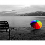 T&auml;ielik 5D DIY teemantmaal vihmavarjuvaade teemanttikand ristpistes kodudekoratsioon k&auml;sitsi valmistatud kingitus 20x30cm