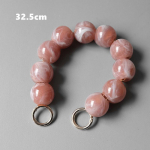 Uus naistekoti aksessuaar, valge, roheline, punane, akr&uuml;&uuml;lvaigust osad luksuslik k&auml;sit&ouml;&ouml; helmestega randmepael, naiste asenduskoti k&auml;epideme ring 32.5Cm roosa