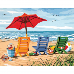 Diamond Painting 5D teemant Seaside ranna lamamistool Diamond Embroidery Cross Stitch 20X30CM