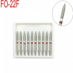 10 tk FO-22F hambaravi teemantpuudrid, hambaravi puurid kiire k&auml;siinstrumendi FG k&auml;epideme l&auml;bim&otilde;&otilde;t 1,6 mm hambaarsti t&ouml;&ouml;riistad