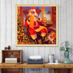 Teemantmaal t&auml;ispuur 5D DIY Teemantmosaiigist kividest seinakleebiste pildid Full Round 30x30CM