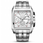 MEGIR sinine roostevabast terasest meeste k&auml;ekell ristk&uuml;likuga, suure numbrilauaga &auml;rikvartsist meeste k&auml;ekellad Relogio Masculino s&otilde;jav&auml;ekell, mees valge