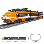 KAZI 98223 1260 tk Technic akutoitel elektriline taeva kiirrong Horizon Express ehitusploki m&auml;nguasjad lastele
