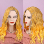 Keskmise pikkusega Water Ripple s&uuml;nteetiline k&otilde;rge temperatuuriga kiust naiste parukas 50CM