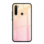 Mirror Gradient karastatud klaasist &uuml;mbris Xiaomi 11 Redmi Note 8 8T 7 6Pro 7A Note 10 Pro jaoks kaitseklaasist kate Redmi Note 9 Pro jaoks For Redmi 8A kollane
