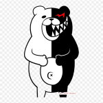 Danganronpa Monokuma Danganronpa Trigger Happy Havoc Danganron Prindi kleebis riietele Tee ise t-s&auml;rkidele termokleebised.