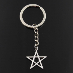 Moodne v&otilde;tmehoidja 25x23mm &otilde;&otilde;nsad viieharulised t&auml;hega h&otilde;bedased ripatsid DIY Meeste ehted Auto v&otilde;tmehoidja s&otilde;rmuse hoidja Suveniiri kingitus h&otilde;be