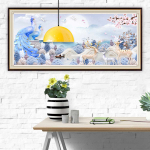 5D DIY Teemantmaal Lillede Ristpistes T&auml;is&uuml;mmargune Loom Paabulind Teemanttikandid Pilt rhinestonest kodukaunistusest Full Round 20x50CM