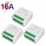 AUBESS 2 Way DIY WiFi Smart Switch 16A releemoodul Smart Home Smart Life/Tuya APP Kaugjuhtimispult T&ouml;&ouml; Alexa Google Home'iga 3PCS