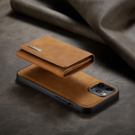 Luksuslik magnetiline eemaldatav nahast telefoni rahakott telefonikott iPhone 13 Pro Max 12, Samsung S21 S20, Huawei OnePlus Google kaardihoidja aluse tagakaane jaoks iPhone 13 Pro max pruun