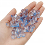 10 tk l&auml;bipaistvad s&uuml;damekujulised helmed v&auml;rvilised armastuse s&uuml;dame helmed kaelakee k&otilde;rvar&otilde;ngaste jaoks ehete tarvikud sinine