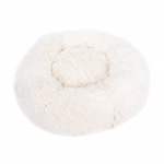 Kohev koeravillane voodi Pehme pl&uuml;&uuml;sist &uuml;mmargune koerapesa padi Isesoojenev Snooze Magava lemmiklooma padi L S size valge