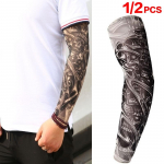 1/2 tk Fashion Unisex Skull Fake Slip On Tattoo k&auml;evarrukate komplekt Kvaliteetne rattas&otilde;idu ja s&otilde;idu p&auml;ikesekaitse 1pc