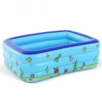 130/150 cm 3-kihilised suured t&auml;ispuhutavad PVC-basseinid, laste suve-ookean-m&auml;ngubassein, v&auml;livann 150CM sinine