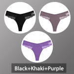 3tk/komplekt Naiste puuvillased stringid pits bikiinid alusp&uuml;ksid naiste G-string aluspesu pehmed stringid alusp&uuml;ksid naiste pesu S-XL S