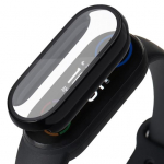 Praktiline kriimustusvastane t&auml;isserva mullivaba nutikella kaitse&uuml;mbris Xiaomi Mi Band 3/4/5/6/7 jaoks for Xiaomi Mi Band 3 4 5 6 must