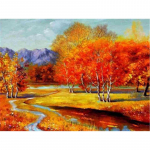 Tree DIY 5D Teemantmaali Ristl&otilde;ike komplektid Looduslik maastik T&auml;is&uuml;mmargune vaigust Teemanttikandid Rhinestone Kodukaunistus Full Round 20x30CM