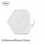 Kuusnurksed kolmem&otilde;&otilde;tmelised peegelseinakleebised Isikup&auml;rastatud dekoratiivsed peeglikleebised 46*40*23mm