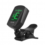 Kitarri tuuner Clip-On tuuner Digitaalne mini elektrooniline tuuner LCD-ekraaniga kitarri bassviiuli jaoks must