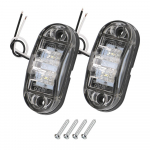 Haagise veoautole haagissuvila LED k&uuml;lgmine gabariidilamp autotarvikud punane kollane valge k&uuml;lgmise kliirensi gabariidi laterna hoiatustuled 12V-24V White