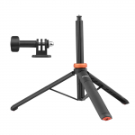UURIG TP03 Spordikaamera Selfie Stick Statiivialus Max. Pikkus 122 cm koos 1/4 tollise kruviga must