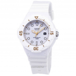 Casio Enticer klassikaline analoog valge sihverplaadiga LRW-200H-7E2VDF LRW200H-7E2VDF naiste k&auml;ekell valge