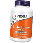 Ornitiin, L-Ornithine 500, Now Foods 120 k&ouml;&ouml;giviljakapslit (27128042) 120vcaps
