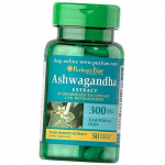 Ashwagandha ekstrakt, Ashwagandha standardiseeritud ekstrakt 300, Puritan's Pride 50 kapslit (71367090) 50kaps