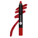 SUGAR Cosmetics Matte As Hell Crayon Lipstick | Long Lasting Lipwear with Matte Finish, Cruelty-free and Paraben-Free, Lasts Up to 12 hours 01 Scarlett O'Hara