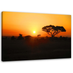 L&otilde;uenditr&uuml;kk Africa Tree Sunset 60x40 oranž
