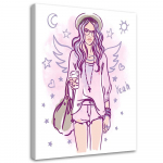 L&otilde;uendiprint Fashion Fashion Girl Pink 40x60 roosa