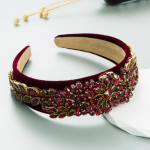 Naiste juuksepael Barokne kristallist laia servaga temperamendiga peapael Kvaliteetne peakate OneSize