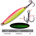 1 tk Spinner Spoon metallist landid 11cm 14,5g Treble Hook kunsts&ouml;&ouml;t meriforellile Pesca kalastustarbed