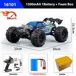 4x4 kaugjuhtimispuldiga auto 16101PRO/16102PRO harjadeta 4WD 70KM/H 2,4G RC auto elektrilised kiired maastikul triivitavad m&auml;nguasjad lastele 16101 blue