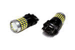2 tk LED pirn 3157, P27/7W 12-24V CANBUS 2100lm valge objektiiviga