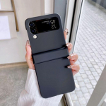 H&auml;rmas nahas&otilde;bralik k&otilde;ikeh&otilde;lmav &uuml;mbris Samsung Galaxy Z Flip 4 &uuml;mbrisele Zflip3 p&otilde;rutuskindel k&otilde;va tagakaas Samsung Z Flip 4 jaoks Samsung Z Flip 3 sinine