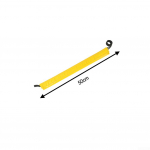 Trossi k&ouml;iekaitse Safty 1 tk kulumisvastane v&auml;listingimustes ronimine PVC klambriv&otilde;rk 50cm kollane