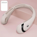 Uus kaelarihma ventilaator, kokkupandav suve&otilde;hkjahutusega USB-laetav labadeta vaikne kaelapaela ventilaator sportimiseks jooksmiseks ZH roosa