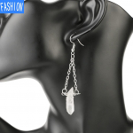 Euroopa ja Ameerika liialdatud populaarsed ehted Naturaalsed ebaregulaarsed valged kristallist k&otilde;rvar&otilde;ngad v&auml;ikesed v&auml;rske kettiga rannak&otilde;rvar&otilde;ngad Crystal