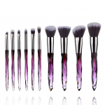 Crystal Makeup Brushes Powder Foundation lauv&auml;rvipintslite jumestuspintslite komplekt lilla