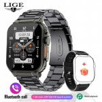 LIGE salvestusfunktsioon SIRI sihverplaadiga nutikell 600 MAH suur aku TWS Music 100+ spordikell True Blood Oxygen meeste nutikell steel belt