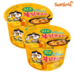 Samyang Juust Kuuma Kana maitsega Ramen Tassis 105g (2 Valikud) #2PCS