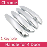 jaoks Peugeot 3008 MK2 2017~ Luxuriou Chrome v&auml;lisukse k&auml;epideme kate auto tarvikud kleebised kaunistuse komplekt 2. p&otilde;lvkond Handle No Keyless black