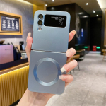 Samsung Galaxy Z Flip4 5G Magnetic jaoks Magsafe'i &uuml;mbrisele Samsung Z Flip 4 3 ZFlip Zflip3 juhtmevaba laadimiskaamera kilekaanele For Samsung Z Flip 4 must