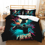 3D-m&auml;ngumasina mustriga voodipesukomplekt Teki- ja padjap&uuml;&uuml;ri komplekt, &uuml;he-/kaheinimesevoodi t&auml;issuuruses kodukaunistuse voodipesukomplekt Baby 100x135cm