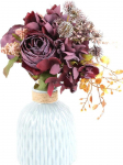 1 kimp Kunstlik hortensia roosi lill Vintage roos hortensia siidist lilled pulmakimbud Lilleseaded lauale kodu aiapeo sisekujunduseks punane