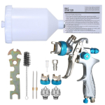 Pihustusp&uuml;stoli Gravity Feed v&auml;rvipihusti 600 ml tassi 1,4 mm1,7 mm2,0 mm otsikuga h&otilde;be